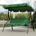 thumbnail image 1 of 3X Canopy Swing Top Cover & Swing Seat Cover, 3 Seater Patio Swing Chair Canopy Top Cover, 1 of 7