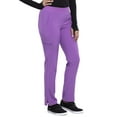 thumbnail image 5 of Cherokee Infinity Women Medical Scrubs Pant Mid Rise Tapered Leg Pull-on CK065AT, XS Tall, Purple Nitro, 5 of 6