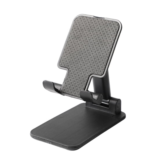 ZSOU Foldable Adjustable Phone Stand for Smartphones & Tablets, Black