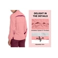 thumbnail image 3 of Little Donkey Andy Women Lightweight Running Jacket 2 Pieces Set, Full Zip Track Sports Suits for Cycling, UV Protection (Peach Amber S), 3 of 7