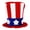 C, variant on HTQWLP USA Flag Tall Top Hats, Novelty 4th of July Patriotic Uncle Sam Hats, Independence Day Party Accessory for Adults