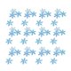 thumbnail image 2 of Paquete de 2/600 copos de nieve navideños, accesorios decorativos de plástico para el hogar, cafetería, tienda y bar (20 mm, estilo azul), 2 of 7