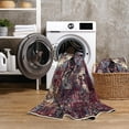 thumbnail image 5 of GLN Rugs Narman - Indoor, Machine Washable Area Rug 2'6"x6'6" Turkish Burgundy Home Carpet, All Ages, 5 of 8