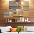 thumbnail image 4 of Design Art - Plage de Sable Tropical Foncé au Coucher du Soleil, 4 of 4