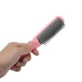 thumbnail image 4 of Unique Bargains 1 Pc Durable Hair Styling Nine-Row Comb Pink Plastic, 4 of 6