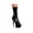 Black, variant on Ellie Shoes E-609-Vanna 6" Womens Peep Toe Calf Boot. Black / 10