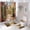 A7, variant on Waterfall Shower Curtain Sets, Natural Scenery White Wooden Window Waterproof Shower Curtain for Bathroom with Non Slip Rugs, Toilet Cover and Bath Mat, 12 Plastic Hooks (Window Waterfall)