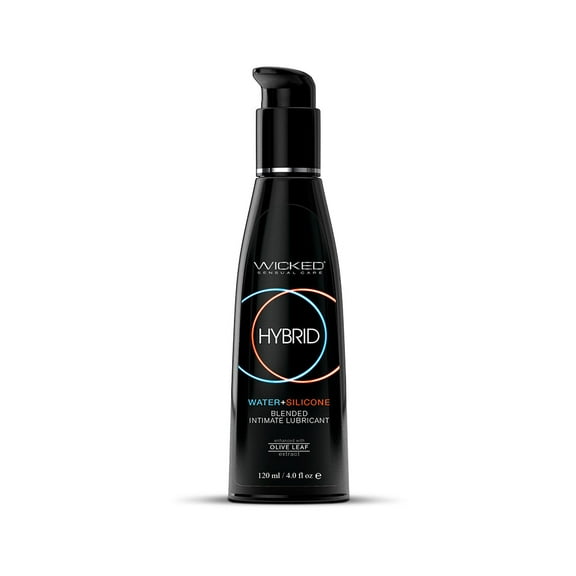 Wicked Sensual Care Hybrid Silicone and Water Based Personal Lubricant, Infused with Seaweed, 4 oz