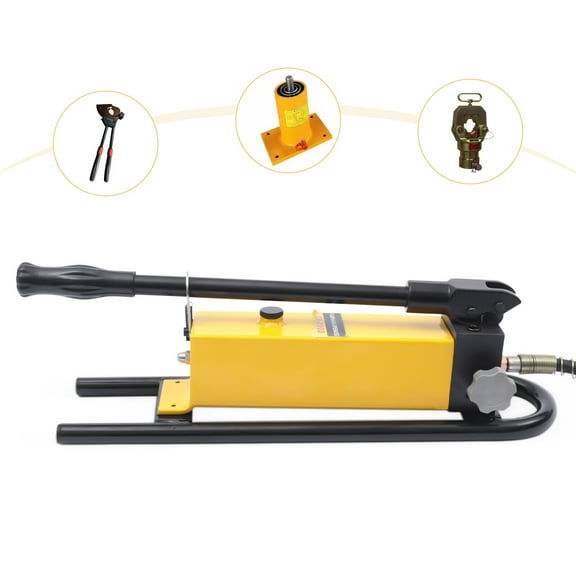 Manual Hydraulic Pump W/high-pressure Oil Pipe Thickened Plunger Single Acting Hydraulic Pump