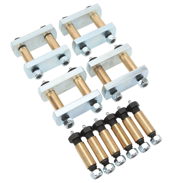 Suspension System Shackle Kit, Tandem Axle Rustproof Shackle Upgrade Kit Rugged for CRE3000 Stock Equaflex with 2.25in Shackles