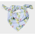 thumbnail image 3 of Bimba Blue Bulbul Bird Pure Silk Printed Head Bandanas Summer Neck Wrap Scarf 40 x 80 Inches, 3 of 6