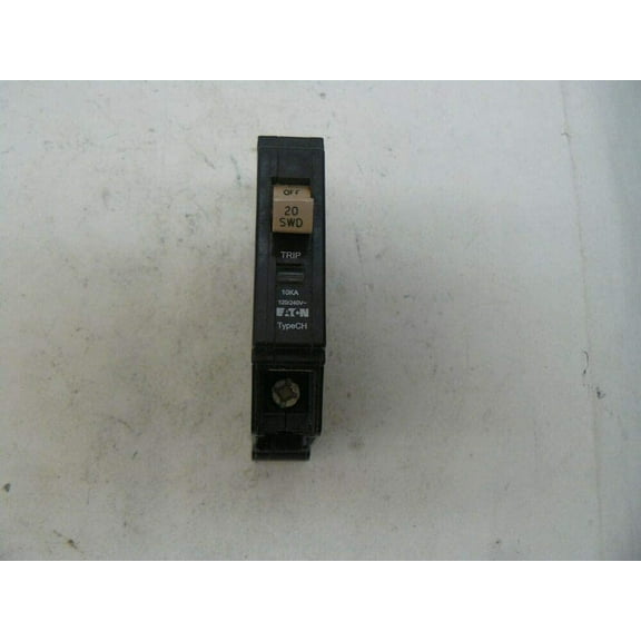 Rianiq07 Circuit Breaker CHF120 Standard 1 Pole - 20 Amps 240 V - Black