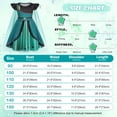 thumbnail image 3 of Benylion Princess Anna Dress With Cape Girls Birthday Party Cosplay Costume Toddler Ruffle Sleeve Fancy Outfit for 3-4 Years, 3 of 6