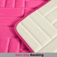 thumbnail image 5 of 1 Piece Rectangular Color Variant Memory Foam Bathroom Rug Set Non-Slip PVC Backing, 5 of 5
