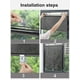 thumbnail image 4 of Persiana enrollable con ventosa, no requiere taladro, parasol portátil para ventana de balcón, incluye pegatinas transparentes (punto de malla negra, 1 paquete, s2), 4 of 5