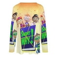thumbnail image 5 of Super Why Womens T Shirts V Neck Long Sleeve Tops Causal Loose Summer T-Shirts XL, 5 of 7