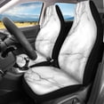 thumbnail image 3 of Uourmeti Marble Car Seat Covers Full Set Decor Front and Back Seat Protector Trendy Accessories Polyester Car Front & Rear Seat Covers Fit for most Cars Truck, 3 of 10