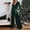 Green, variant on Yuwull Women's 2024 Velvet Formal Long Sleeve Wedding Guest Jumpsuits Wide Leg V Neck Romper Dressy with Belt Pocket