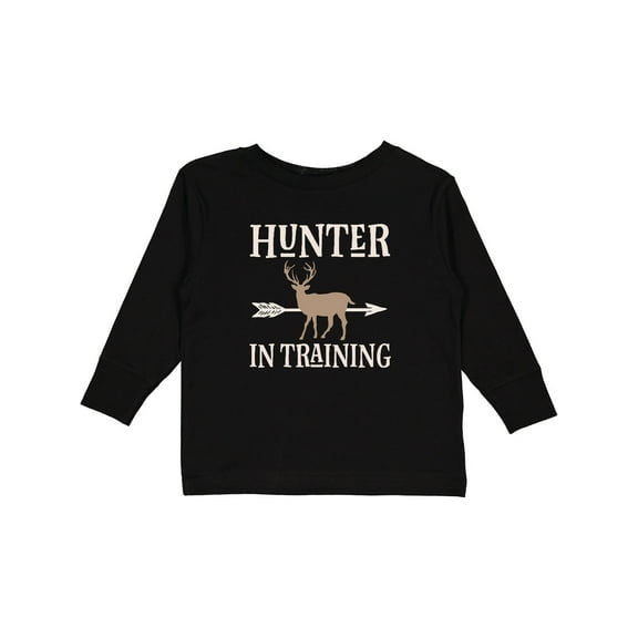 Inktastic Hunter in Training Deer Hunting Boys or Girls Long Sleeve Toddler T-Shirt