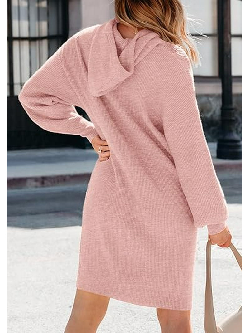 PRETTYGARDEN Womens Fall Sweater Dress Casual Long Sleeve Chunky