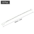 thumbnail image 2 of Unique Bargains Toilet Handle Chain, 6 Pack Stainless Steel Universal Toilet Flapper Lift Chain, 2 of 6