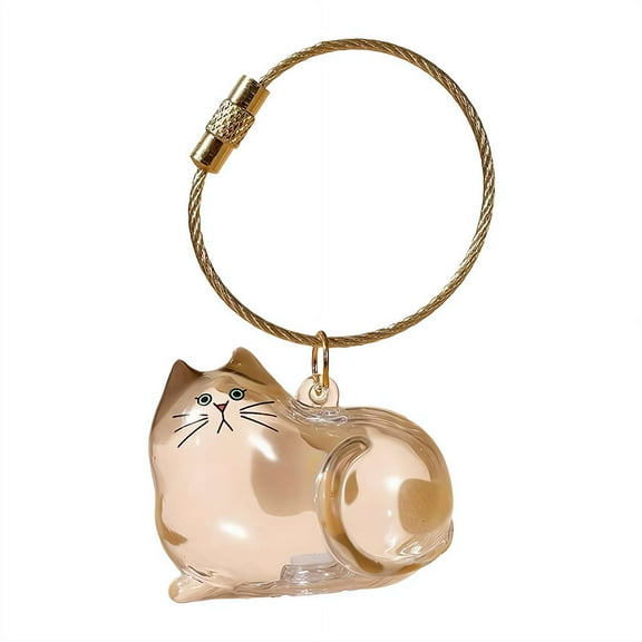 Cat Hair Storage Bottle, Keychain for Collecting Cat and Dog Hair, Jar, Gifts Pet Cats Whisker Cute Memorial QLIJ