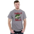 thumbnail image 4 of Fisherman Life Thrills and Gills Men's Graphic T Shirt Tees Brisco Brands S, 4 of 4