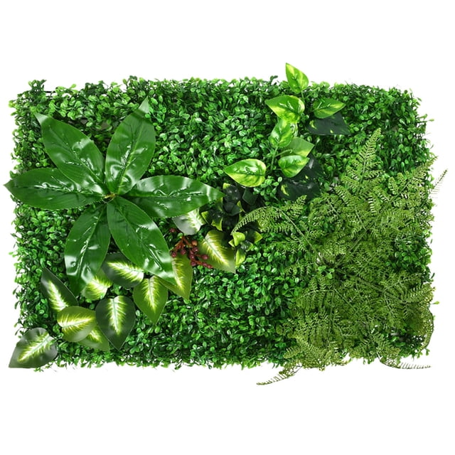 Pompotops Green Plant Wall Simulation Plant Wall Decoration Living Room Interior Background Flower Wall Green Wall Hanging Plastic Fake LawnDoor Fence Fence Protection Clearance