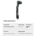 thumbnail image 6 of Gimbal Handle Extension Mount - Bigcan Aluminum Vertical Grip Adapter Compatible with DJI RS3 RS3 Pro RS2 RSC2 RS4 Pro, Cold Shoe with 1/4” Threaded Holes for Microphones Monitors Lights, 6 of 7