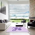 thumbnail image 7 of Ahgly Company Machine Washable Indoor Rectangle Transitional Purple Area Rugs, 5' x 7', 7 of 7