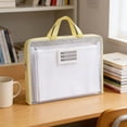 thumbnail image 4 of Accordion File Organizer Expanding File Folder with Zipper Compartments, Multi Layer Storage Portable Handle Durable Design, for Students Office Documents School Supplies Organization, 4 of 5