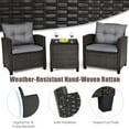 thumbnail image 6 of Aimee Lii 3 Pieces Rattan Patio Furniture Set with Washable Cushion, Modern Patio Furniture for Outdoor Backyard Pool Deck-Gray, 6 of 10