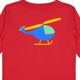 thumbnail image 4 of Inktastic Blue Helicopter Boys or Girls Long Sleeve Toddler T-Shirt, 4 of 5