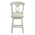 thumbnail image 5 of Weston Home Sheena Napoleon Back 24-inch Counter Height Wood Swivel Stool, Antique White, 5 of 7
