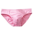 thumbnail image 2 of rygai Adult Man Briefs Stretchy Breathable Male Underwear for Daily Life ,Pink L, 2 of 8
