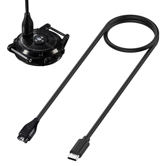 Cable de carga y transferencia de datos jixopn de 1 m, cable de datos USB/Tipo C, cable de carga universal de repuesto para Garmin Venu3, Venu3s y Vivoactive5.