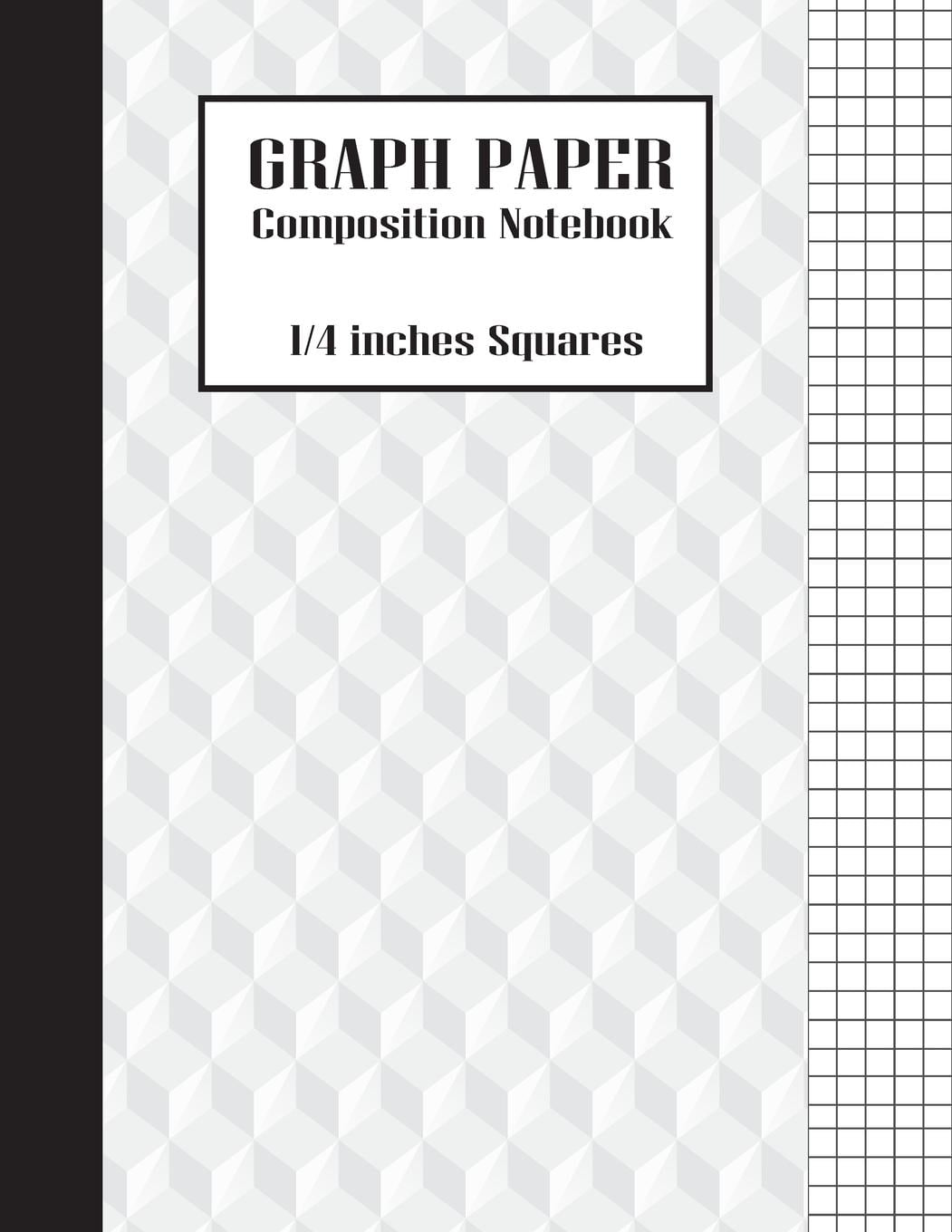 graph paper composition notebook 1 4 inches squares large print large print graph paper