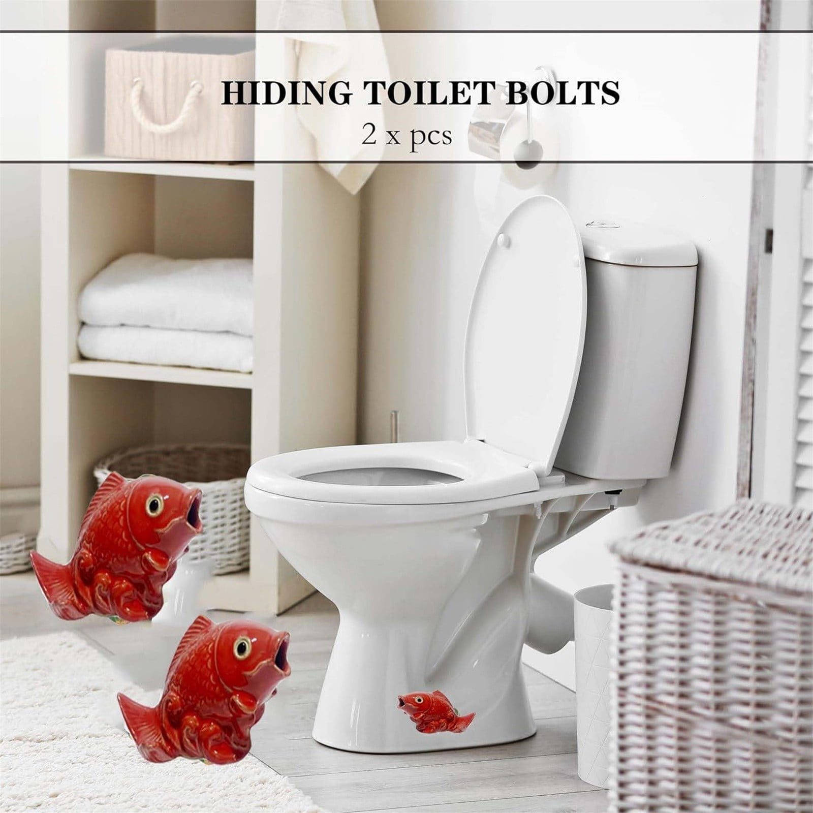 2-Pack Cute Turtle Shaped Toilet Bolt Caps – Decorative Replacement For Bathroom Bolts, Easy Snap-On Install, Resin