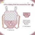 thumbnail image 2 of Portabuñecas Reborn BABESIDE con 2 pañales para 30-38 cm, 2 of 7