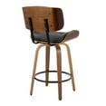 thumbnail image 4 of LumiSource Black Lombardi 26" Fixed-Height Counter Stool - Set of 2, 4 of 4