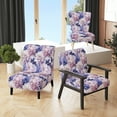 thumbnail image 1 of Designart "Violet Floral Élégance Exquise II" Chaise d'Appoint Rembourrée Florale Violette - Fauteuil de Cottage pour Salon, 1 of 7