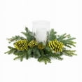 thumbnail image 3 of Home Decorative Mixed Pine Candle Holder 18"D x 7.75"H PVC, 3 of 3