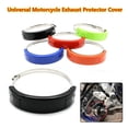 thumbnail image 5 of Motorcycle Oval Exhaust Protector Can Cover For Universal 100mm-160mm Motorbike, 5 of 5