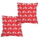 thumbnail image 2 of Teissuly 18x18 Inch Christmas Pillow Covers Set of 2 Christmas Tree Decorative Red Throw Pillows Winter Christmas Decor for Home Couch Teissuly WER202312020181, 2 of 6