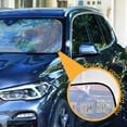 thumbnail image 3 of Yayeee Car Windshield Sun Shade Universal Fit Front Visor Protector, Seaside Boat, 3 of 8