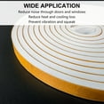 thumbnail image 6 of Weather Stripping Door Seal Strip, Strong Adhesive, Weatherproof, Reduce Noise, Gap Filler, Foam Insulation Tape for Doors and Windows, White, 1 in x 1/4 in x 13 Ft, 6 of 13