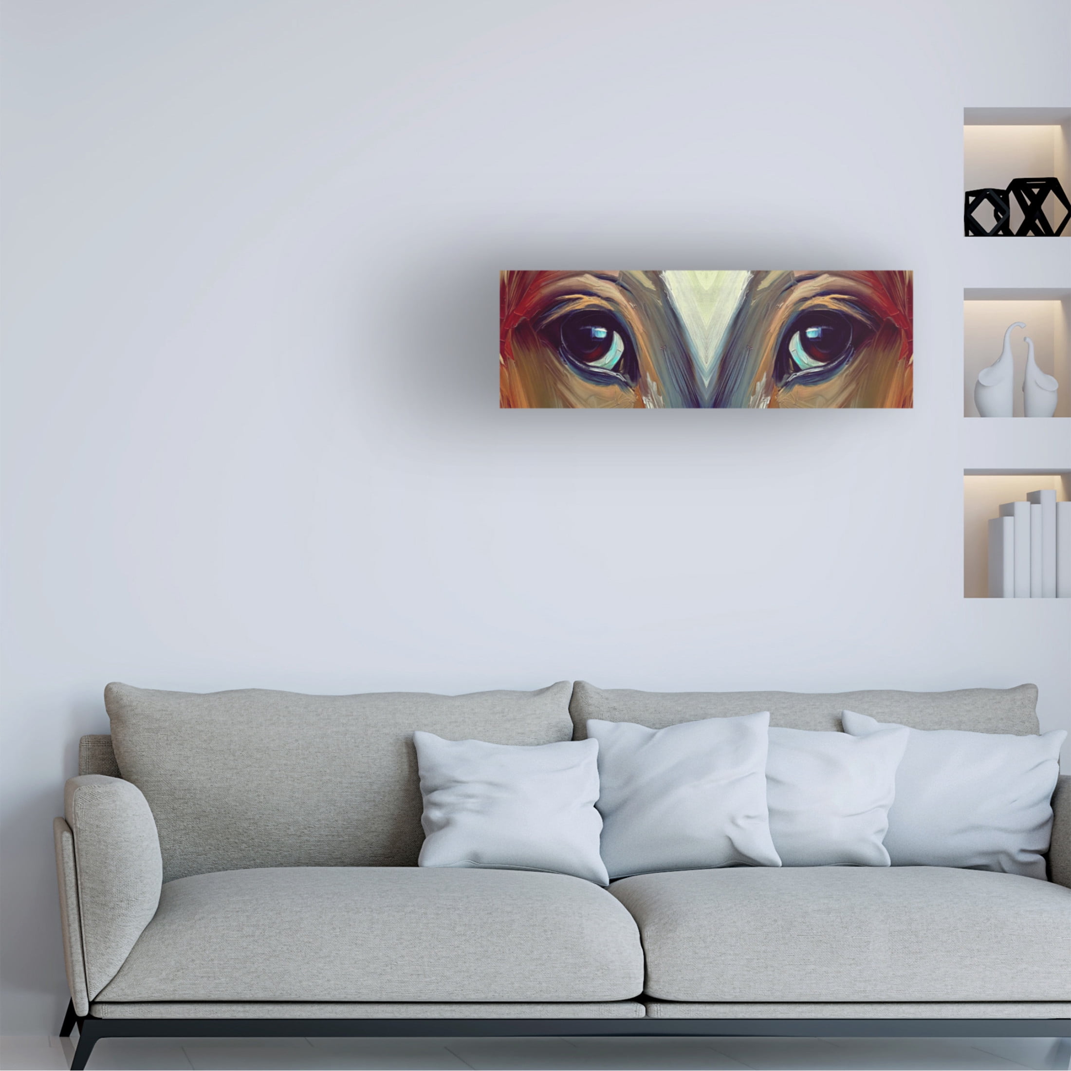 Canvas Wall Art - David Manlove 'Perfect Sense' Wall Art for Living Room, Bedroom, or Office Décor by Trademark Fine Art - 24 x 8 Inches