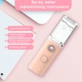 thumbnail image 3 of Pulverizador de plástico Facial Mini Portable Frío Niebla 30ml LED LED Recargable Cara Humidificador Casa Viajando Nebulizador Cuidado de la piel Rosa Speravity CE011442-03B, 3 of 7