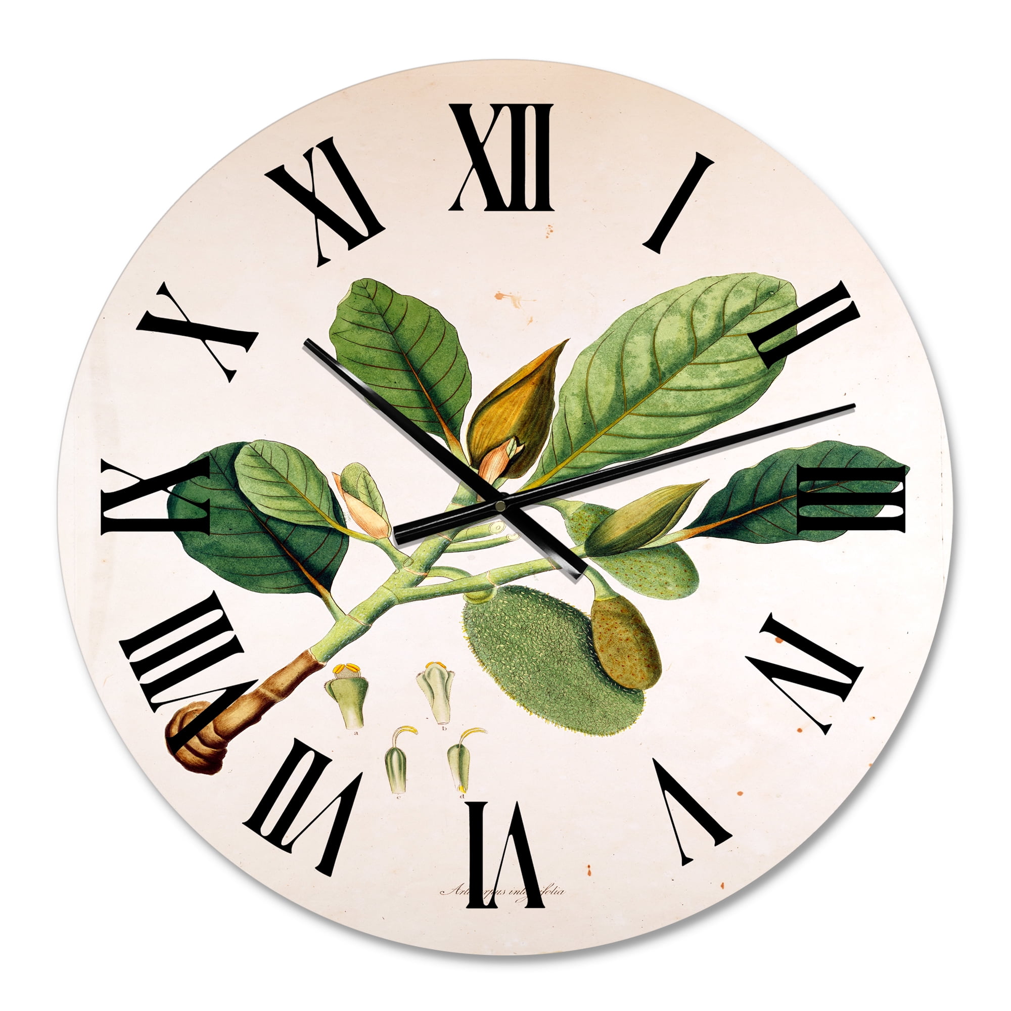 Designart 1 in Quartz Farmhouse Wall Clock