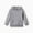 Grey, variant on PatPat Kid Boys Girls Hoodies Pullover Fleece Solid Color Sweatshirt with Pocket Top Size 4-14